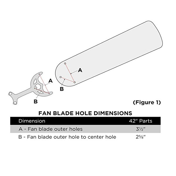 Replacement Fan Blades 16 ½" Oak/Walnut | Five Pack