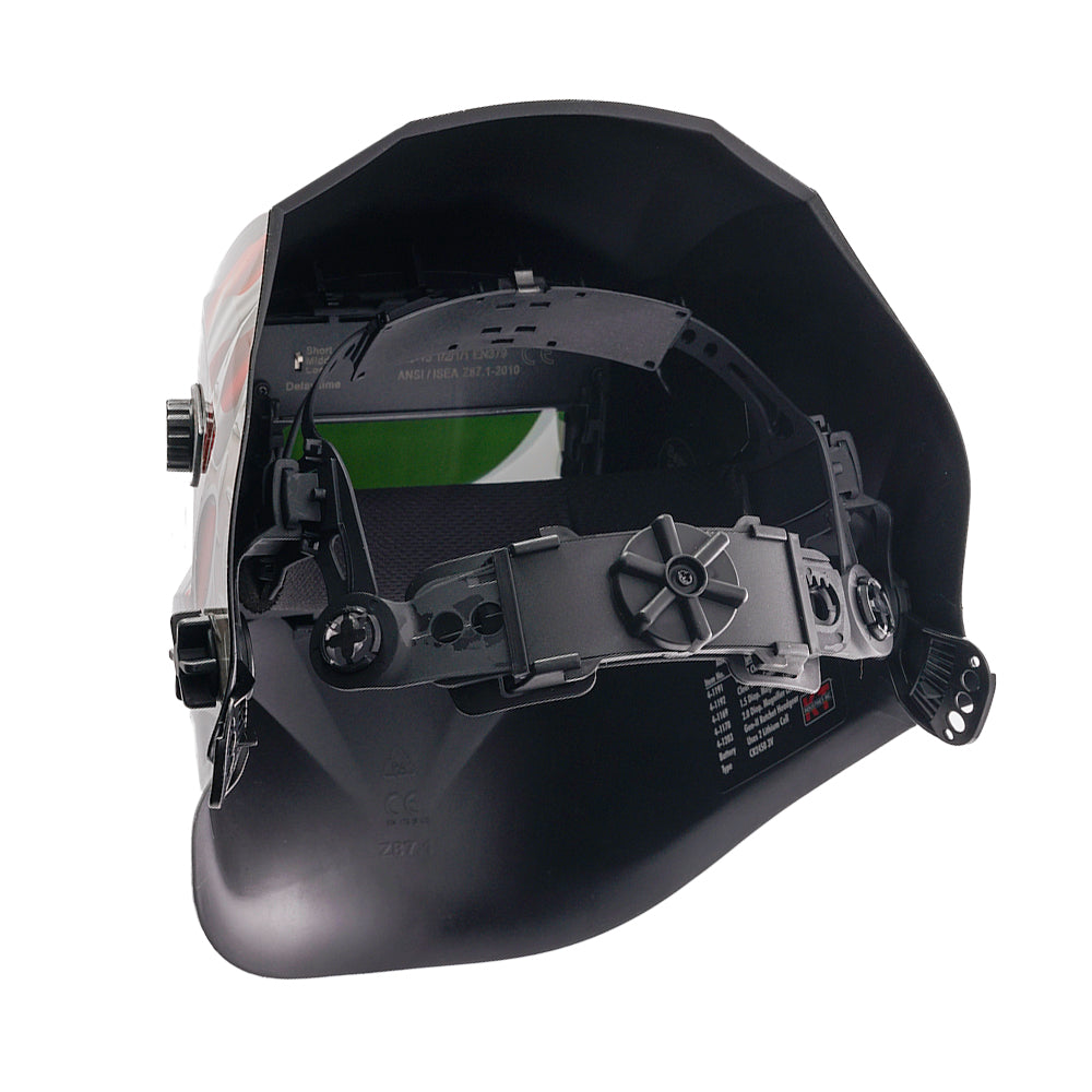KT Industries Welding Helmet with Auto Darkening | "American Steel"