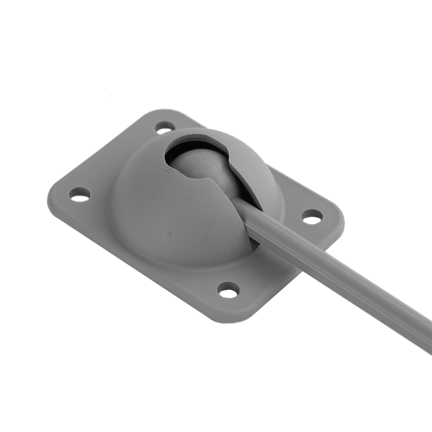 RV T-Style Door Latch | 6" Hook | Gray
