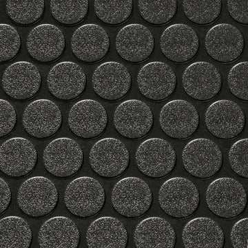 RV Flooring 8' 6" Wide | Coin Pattern | Black