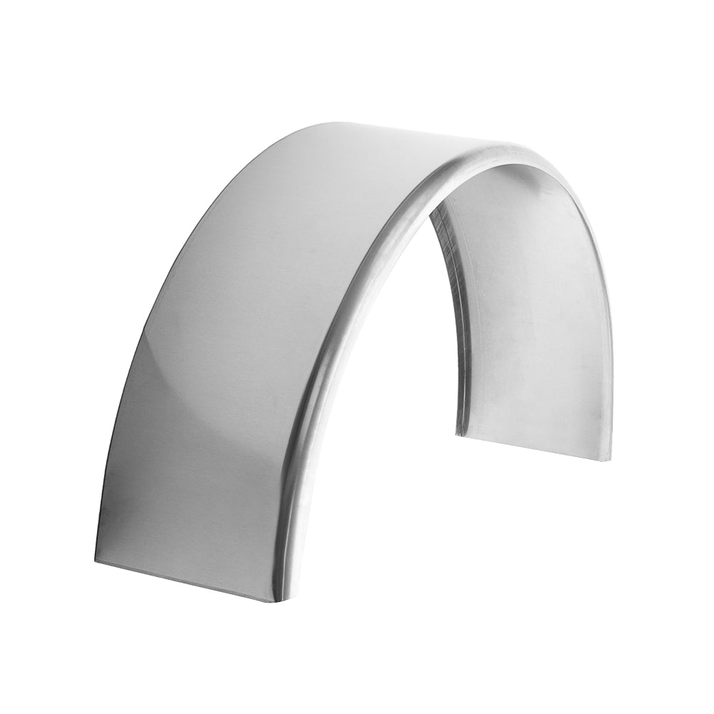 Trailer Fender | Aluminum Smooth | Round Top | 10" x 34" x 17"