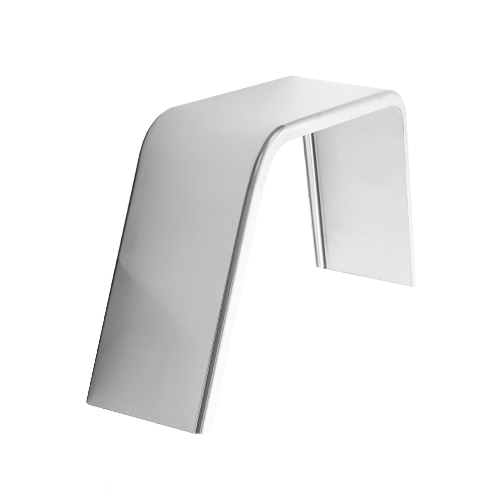 Trailer Fender | Aluminum Smooth | Flat Top | 10" x 36" x 18"